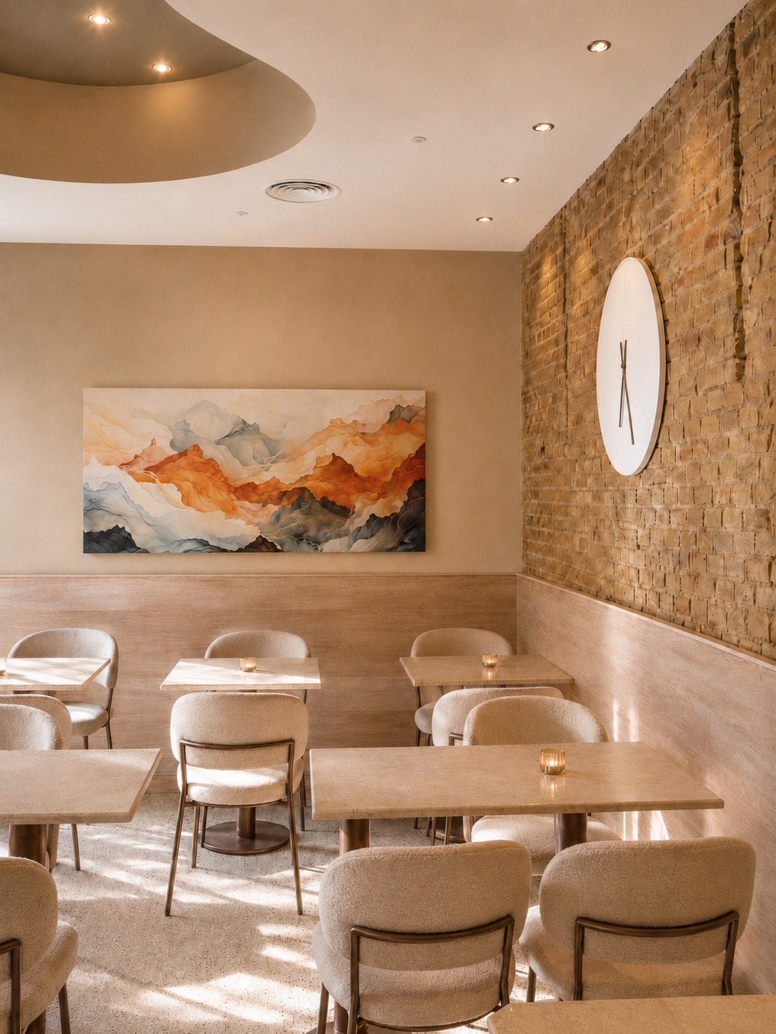 Restaurante Palermo — mobiliario reutilizado con nuevos acabados